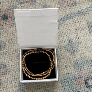 Mint & Lily Elegant Gold Beaded Bracelet